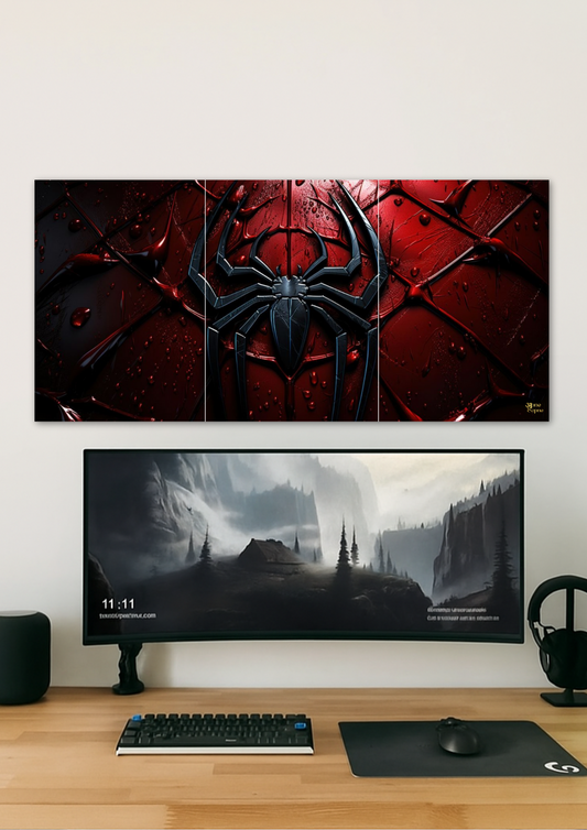 Crimson Spider // Split Poster // A4 & A3