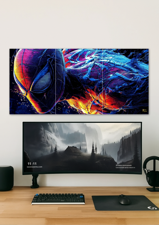 Neon Spidey // Split Poster // A4 & A3